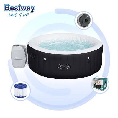 For Bestway 60001 High Quality PVC Portable Hot Tub round Shape Portable Inflatable Wood SPA Sale Accessory