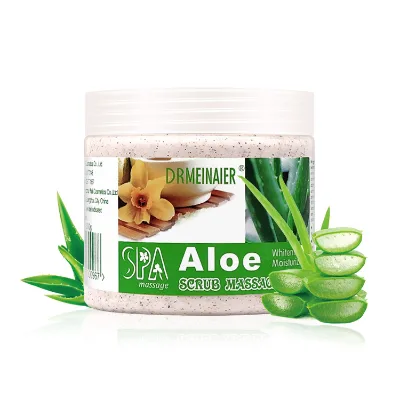 Aloe Vera Herbal Bath Salt Body Scrub 500g Cream for Facial Body Moisturizer Smooth Cleansing Exfoliating Skin Care Body Scrub