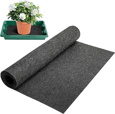 Automatic Plant Watering Mat 110x25 Inch 3mm Felt Self Watering Capillary Mat for Seed Sprouting Hydroponics