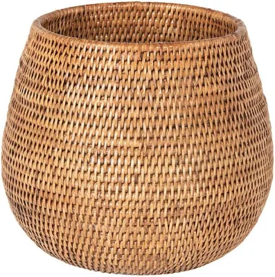 Natural Rattan Woven Plant Basket Home Garden Decoration Flower Basket Rattan Storage Basket for Living Room