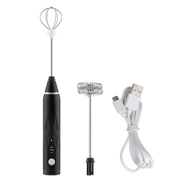 USB rechargeable Eggbeaters handheld electric milk frother