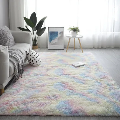 Living Room Floor Decor Customizable Silk Wool Area Rug With Soft Texture and Non Slip Backing for Modern Home Interior Design