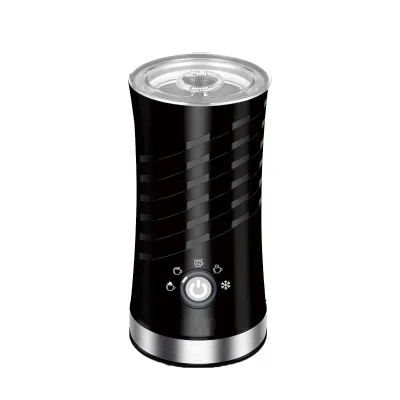 Commercial Semi-Automatic Electric Milk Frother 500W Stainless Steel & Plastic Housing Two Cups Timer Function Household Use