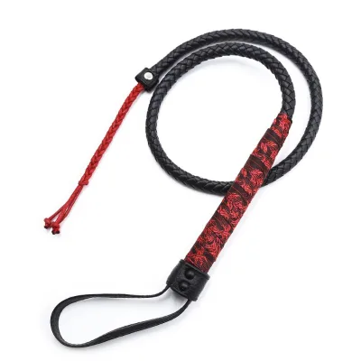 Chinese Style BDSM Sex Toys PU Leather Horse Whip