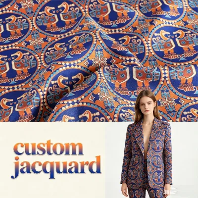 Factory Sale Yarn Jacquard Fabric 3d Design