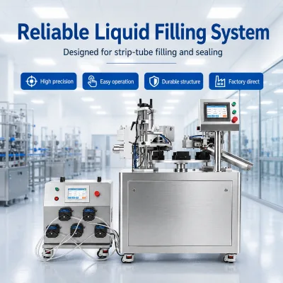 Stable Running Automatic Test Tube Liquid Filling and Sealing Machine with Quick Changeover OEM Supported
