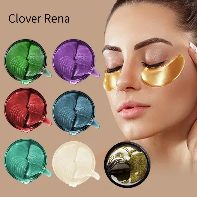 24K Gold Eye Masks with Fruit Caffeine and Niacinimide Collagen Gel Sheet Form Under Eye Patches