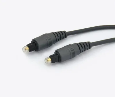 AX-F40A02 Singlemode Simplex Plastic Optical Fiber Cable /Toslink Cable with LC Connector Snap-In Fastener 6.0mm Diameter