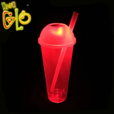 Party Supplies Plastic Neon Flashing Drinking Glasses Glow in the Dark Led Tumbler Cups