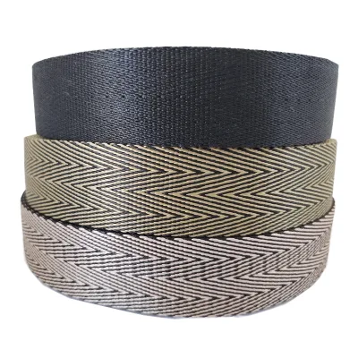 Herringbone Polyester Webbing Strap Jacquard Woven Webbing for Bag Garment Accessories