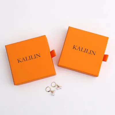 Luxury Wholesale Cheap Jewelry Box Custom Color and Insert Slip Drawer Case Paper Boxes
