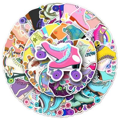 50pcs Factory Wholesale Tide Play Cartoon Custom Sticker Graffiti Decorative Roller Skate Sticker