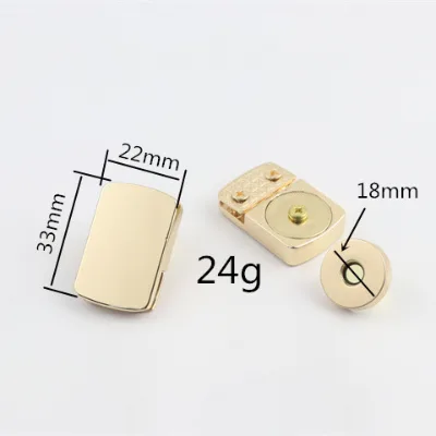 2024 New Design Magnetic Clasp Bag Lock Clasp for Luxury Bag Matching