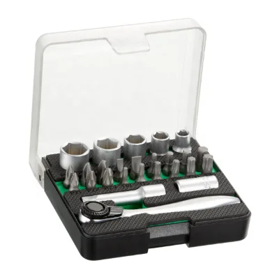 26PCS Bits Set 1/4 Inch Socket & Screw Driver Bits