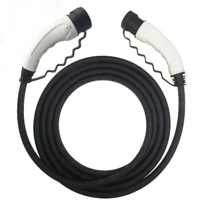2024 New Design Type 2 EV Charging Cable 32A 22KW Electric Vehicle EVSE Station Female Male Plug for Electric Vehicles