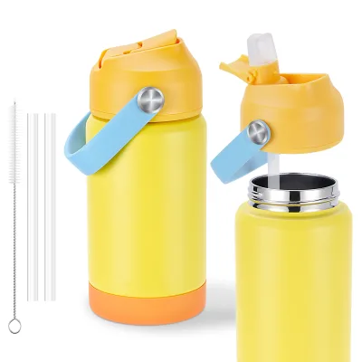 360ml 550ml Colorful Kids Water Bottle Child Camp Food Grade Stainless Steel Thermal Insulated Vacuum Flask With BPA Free Spout