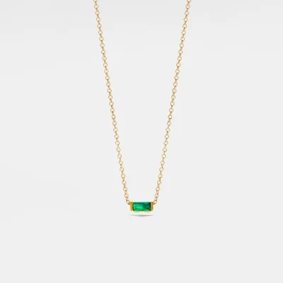 Custom Birthstone Pendant Necklace Trendy Best Friend Gift Sterling Silver Friendship Jewelry Birthstone Layering