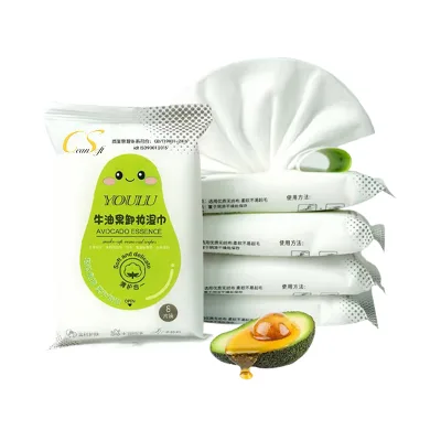 Wholesale Makeup Removing Cleansing Face Wipes Flushable Feminine Lady Facial OEM Wet Wipes Makeup Remover Wipes