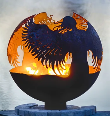 Customized Metal Art Design Fire Ball for Garden Decoration