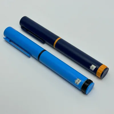 Healthio H-1 Reusable 60IU 3ml Cartridge Insulin Injector Pen with Metal and Plastic Construction Syringe Needle Case