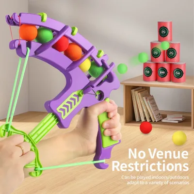 Plastic Arrow and Bow for Kids with Target Bucket, Parent-child Interactive Shooting Game Toys