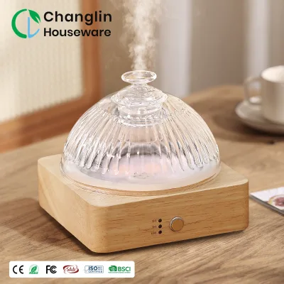 Wholesale Premium Glass Reservoir Aroma Diffuser 200ml Luxury Portable Electric Essential Oil Diffuser for Home Room
