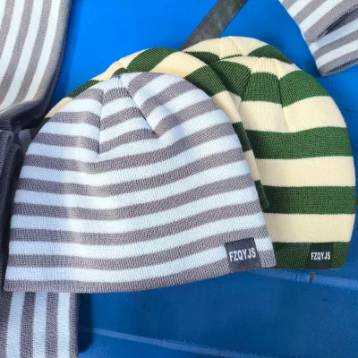 Hot Sale Fuzzy Full Jacquard Soft High Quality Winter Beanies Hats with Custom Embroidery Logo OEM ODM