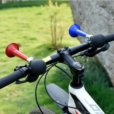 Bicycle Horn and Bell Set for Mountain/Road Bikes Colorful Design Cycling Accessories