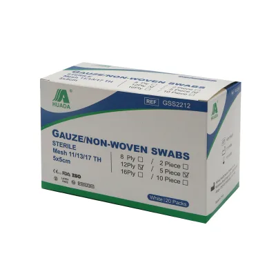 Good Quality CE Approved Medical Gauze 4'X4' Sterile 10*10CM Independent Packaging 10pcs/box