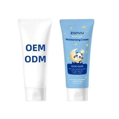 Private Label Milk-Based Baby Bedtime Body Cream Valerian Tangerine Lavender Scent Moisturizing Gentle for All Skin Types 120g