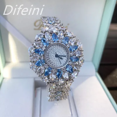 Ladies Fashion Luxury Quartz Wrist Watches Full Diamond Rhinestone Women Charm Digital Crystal Wristwatches for Girl Wholesale