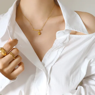Hot Selling New Bamboo Lotus Pendant Necklace for Women