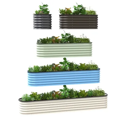 Anti-Corrosion Anti-Rust Metal Planting Box Outdoor Flower and Vegetable Pot for Household & Rooftop Garden