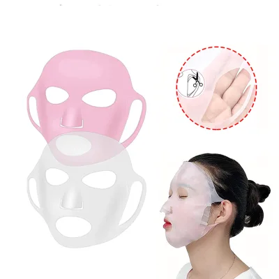 Reusable Silicone Facial Mask Facial Mask Cover Silicone Skin Mask Reusable Moisturizing Face Silicone Face Wrap for Sheet
