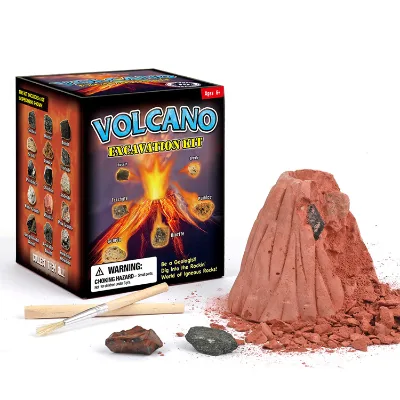 Earth Science Kit Volcano Excavation Gemstone Dig Kit for Kids