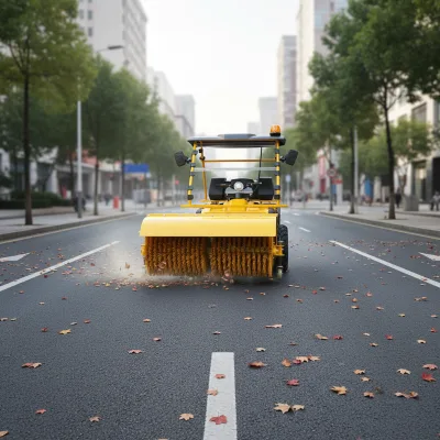 Winter Road Maintenance Pavement Snow Remover Small Snow Remover Riding on Snow Remover Four-wheeled Snow Pusher