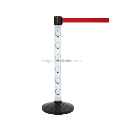 Welcome RGBW LED Stanchion 5W Battery Backup Rechargeable 360-Degree Beam Angle Dimmable Customizable Design Remote App Control