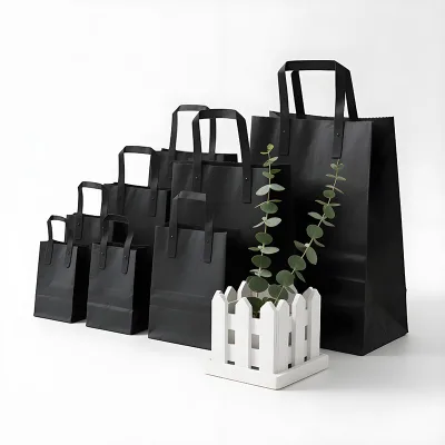 Custom logo Paper Gift Bags with Handles OEM