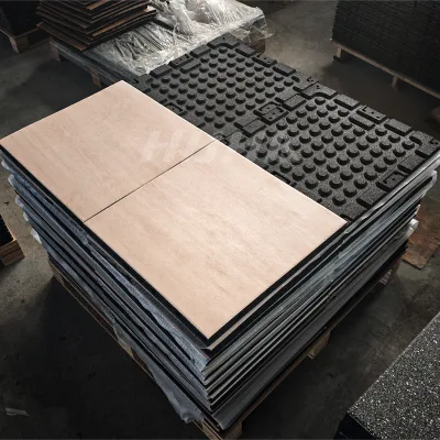 Direct Manufacturer Hot Sale New Style Wood Grain Rubber Floor Mat for Gym Sound Insulation Pvc Rubber Flooring for Gym