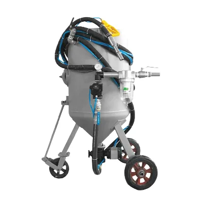 High-Speed Sandblaster Tank with Durable Pump & Engine for High Volume Production Lines