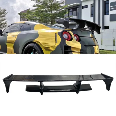 Top Secret Rear Spoiler Wing for GTR35 GT-R35 Trunk LED Wing Led Spoiler