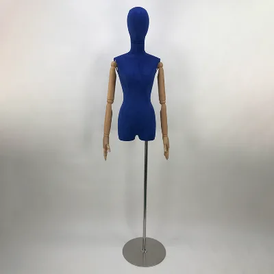 Professional Factory Wrapped Fabric Mannequin Heads Female for Clothes Store