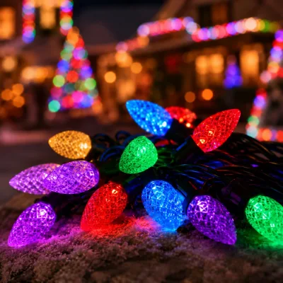 Manufacturer Bistro Lights with S14 String Lights and PC Bulbs for Restaurant Garden Commercial Decoration Projects