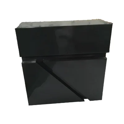 Outdoor Security Mailbox Iron Matte Black Mailbox Waterproof and Garden Rust-proof Stable Mailbox