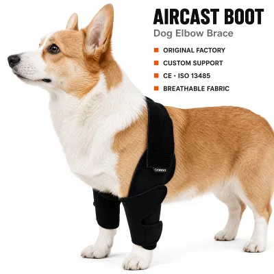 Quality Breathable Soft Lining Segmented Adjustable Straps Dog Elbow Brace Pet Elbow Arthritis Hygroma Dysplasia Guard
