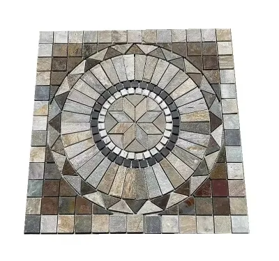 Exterior Large Floor Pattern Customize Slate Mosaic Medallions