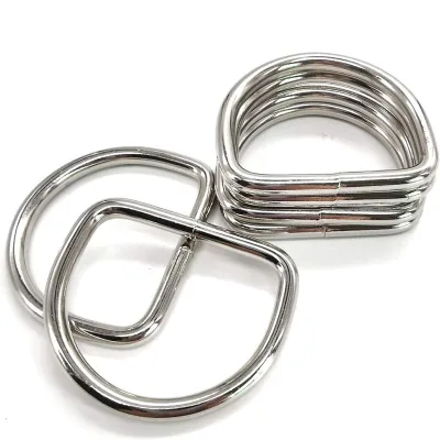 Hight Quality 25mm 32mm rainbow Stainless Steel D Ring for Handbag Accessories Metal D Buckle