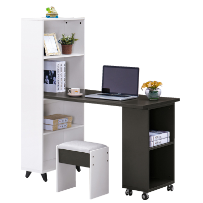 Computer Corner Desk Table with Chair Wooden Home Computer Desk