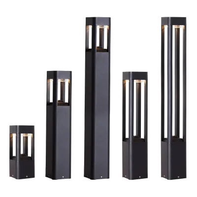 Modern Design Solar Garden Lights Outdoor Waterproof Led  Integrated Solar Path Courtyard Lamp