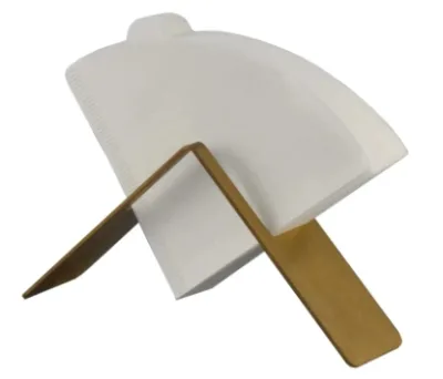 Wholesale Custom Gold Stainless Steel Coffee Filter Paper Holder Shape Coffee Filter Paper Stand